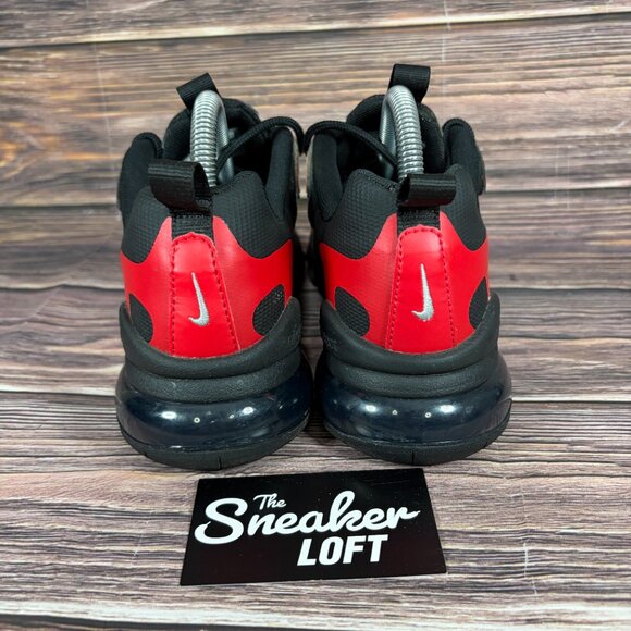 Nike Air Max 270 React Black Magma Orange Women's Athletic Shoes Size 7.5 - Picture 4 of 8
